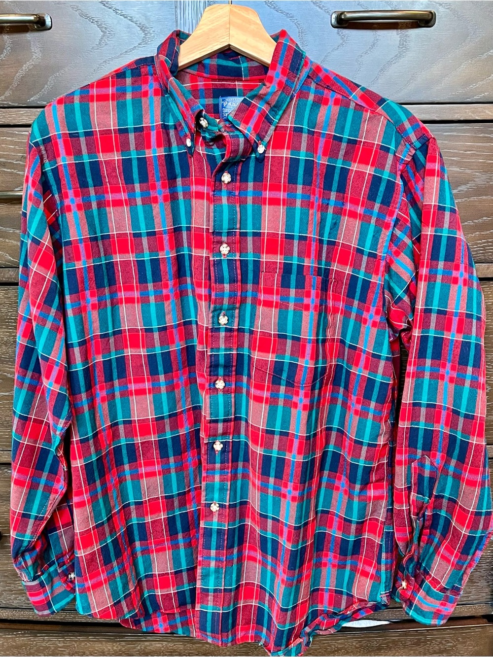 Pendleton Men's Red Plaid Flannel Shirt